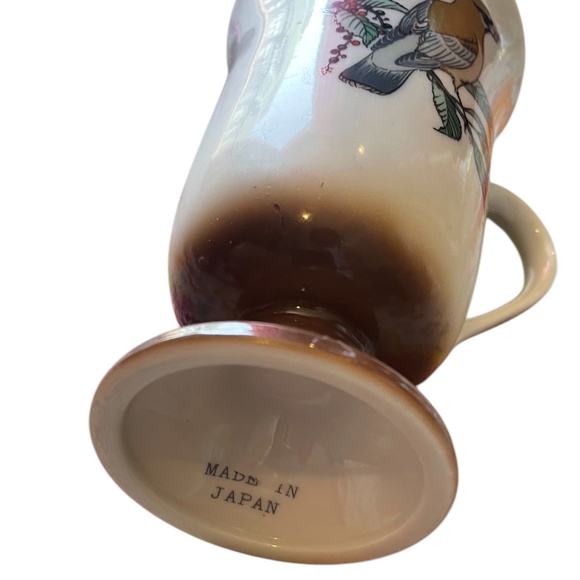 Set Of 3 Vintage 1960’s Fred Roberts SONG BIRDS Irish Coffee Pedestal Mugs - Picture 7 of 8